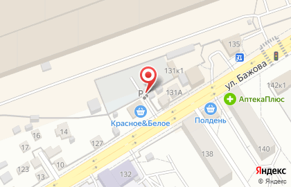 Автостоянка в Кургане на карте