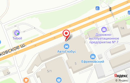 Автовега на Московском шоссе на карте