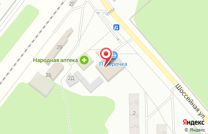 Подмосковный на Шоссейной улице на карте