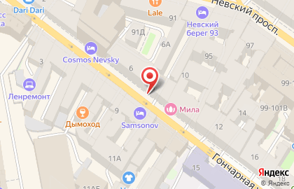 Невский Экспресс на Гончарной улице на карте