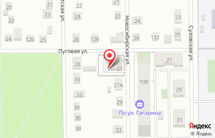 СШОР по спортивной борьбе на Новосибирской улице на карте