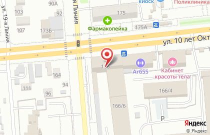Спринт на улице 10 лет Октября на карте