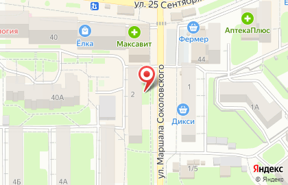 Компания Дачник на улице Маршала Соколовского на карте