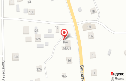 Продуктовый магазин на Багратионовской, 16а на карте