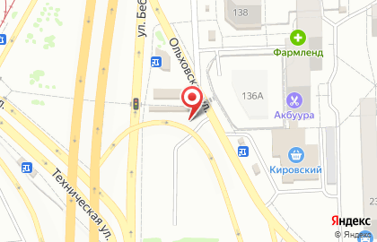 Автостоянка в Екатеринбурге на карте