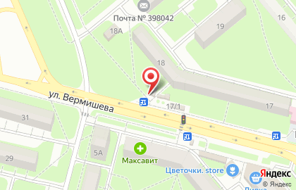 Магазин Вкусный в Липецке на карте