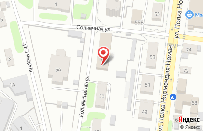 Торговая компания Эгида-Текс на Коллективной улице на карте