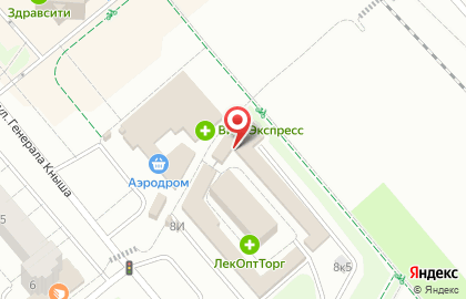 Темп на улице Генерала Кныша на карте