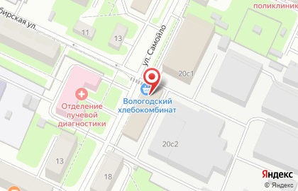 Продовольственный магазин Горячий хлеб в Вологде на карте