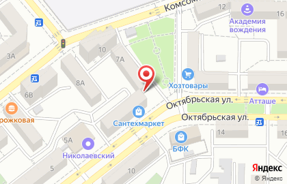 Фирменный магазин БМП на Октябрьской улице, 7а на карте