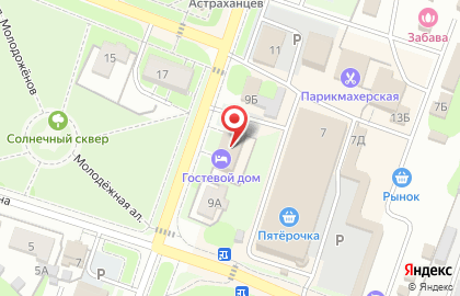 Гостевой дом в Нижнем Новгороде на карте