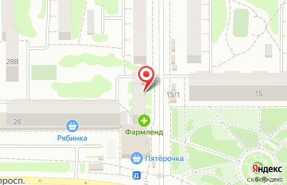 Продуктовый магазин Лана на улице Красного Урала на карте