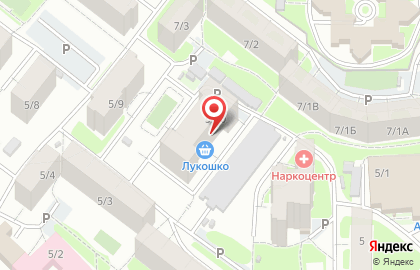 Продовольственный магазин Лукошко+ в Кировском районе на карте