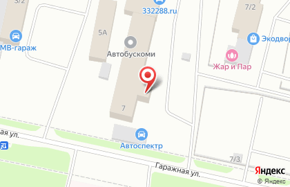 Торговая компания Автодеталь на Гаражной улице на карте