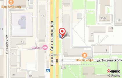 Киоск и магазин Роспечать на проспекте Автозаводцев на карте