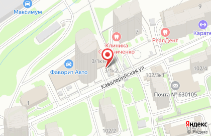 Заельцовский район Киоск по продаже фруктов и овощей в Заельцовском районе на карте