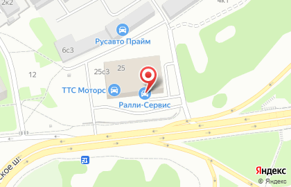 Автоцентр ЕвроАвто в 1-м Митинском переулке на карте