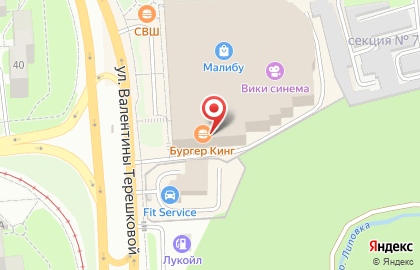 Кафе Мафия на улице Валентины Терешковой на карте
