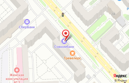 Банкомат Совкомбанк на улице 78 Добровольческой Бригады на карте