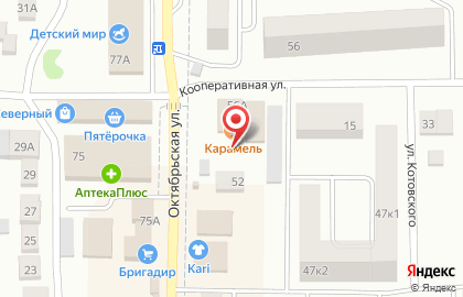 Сауна Жемчужина на Октябрьской улице на карте