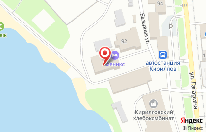 Гостиница Феникс, гостиница в Кириллове на карте