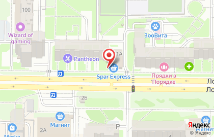 Центр паровых коктейлей Sofa Lounge на Ломжинской улице на карте