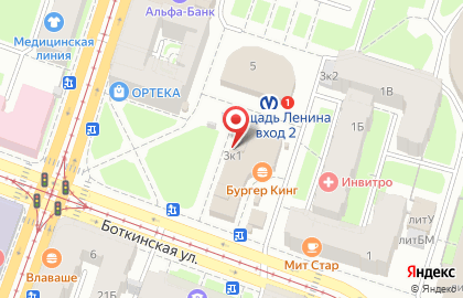 Копицентр и фотоуслуга OQ на метро Площадь Ленина на карте