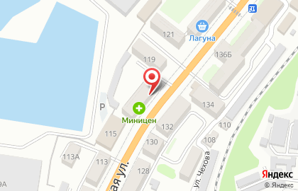 Аптека Миницен в Южно-Сахалинске на карте