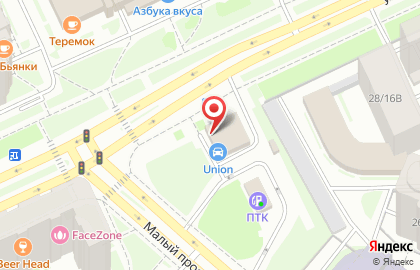 Автосервис Union на улице Нахимова на карте