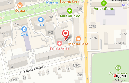 Ателье №1 в Ростове-на-Дону на карте