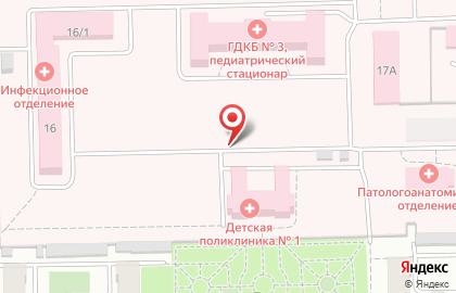 Поликлиника, Городская детская клиническая больница №3 на карте