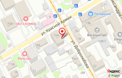 Магазин Дом Обоев на улице Добролюбова на карте