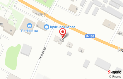 Магазин Красное & Белое на территории ГСК Яшенина на карте