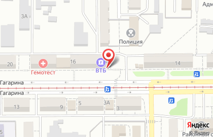 Банкомат ВТБ на проспекте Гагарина на карте