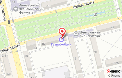 Банкомат Газпромбанк в Ставрополе на карте
