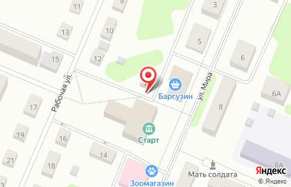 Сосна на улице Мира на карте