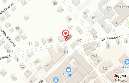 Магазин Строитель на улице Ржанова на карте