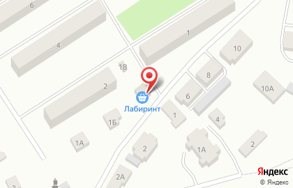 Продуктовый магазин Лабиринт на улице Молодая Гвардия на карте