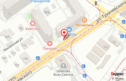 Агентство недвижимости и юридических услуг Самарская площадь в Железнодорожном районе на карте
