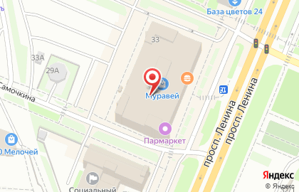 Магазин профессиональной косметики Ideal на проспекте Ленина на карте