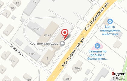 Департамент транспорта и дорожного хозяйства Костромской области на карте