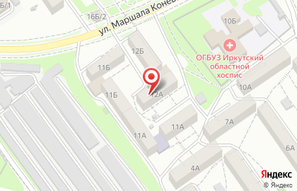 Иркутский центр недвижимости в Свердловском районе на карте