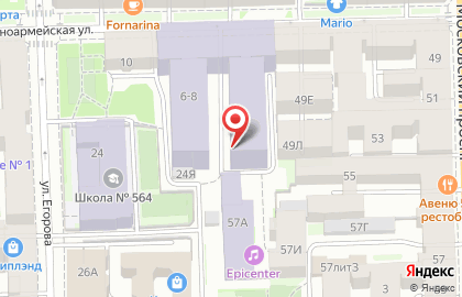 Санкт-Петербургский государственный экономический университет на 7-ой Красноармейской улице на карте