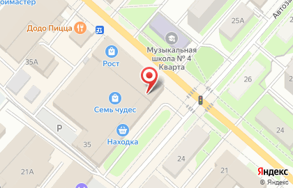 Салон связи Yota на Автозаводской улице на карте