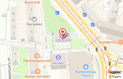 Кафе быстрого питания Дёнер Хит в Калининграде на карте