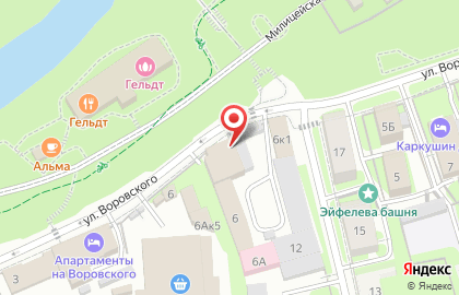 Компания Охранные системы на улице Воровского на карте