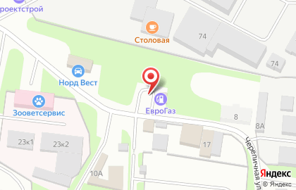 АГЗС Еврогаз на Черепичной улице на карте