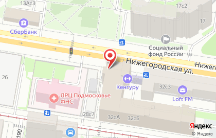Мини-маркет на Нижегородской улице на карте