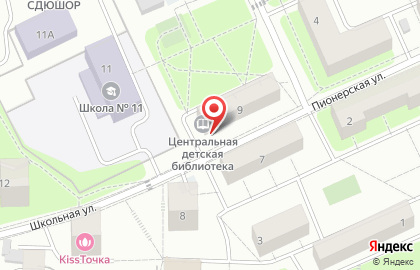 Центральная детская библиотека №20, г. Красногорск на карте