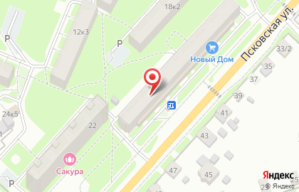 Свадебный салон Милана в Великом Новгороде на карте
